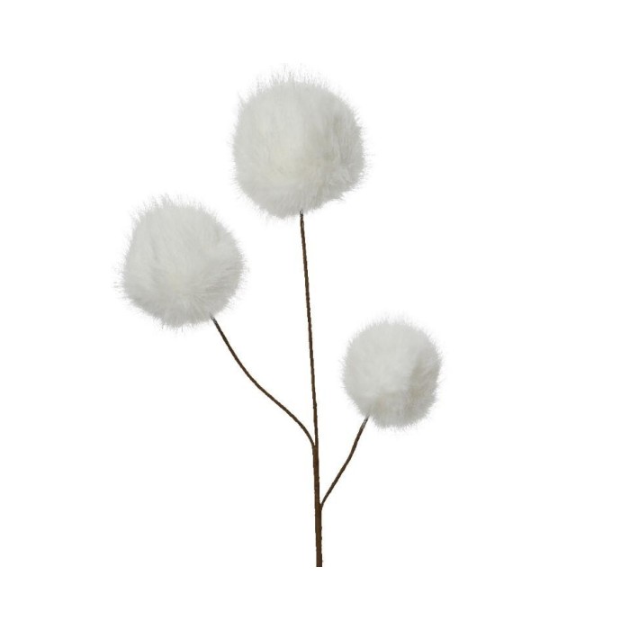 RAMO BULBI EFFETTO NEVE H.70CM.